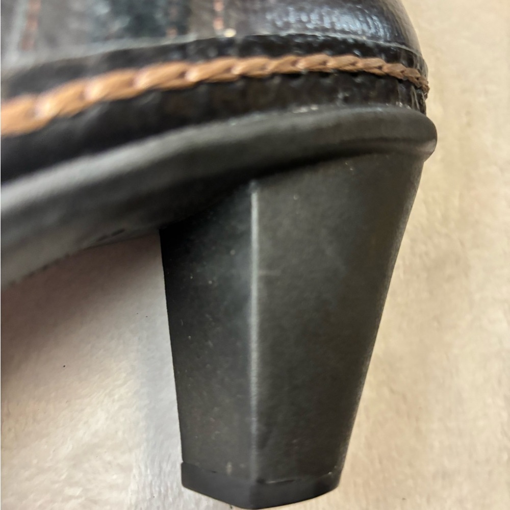 Naturalizer Dandy N5 Comfort Black Leather and Suede Heeled Boots Size 7.5 EC - Picture 10 of 11